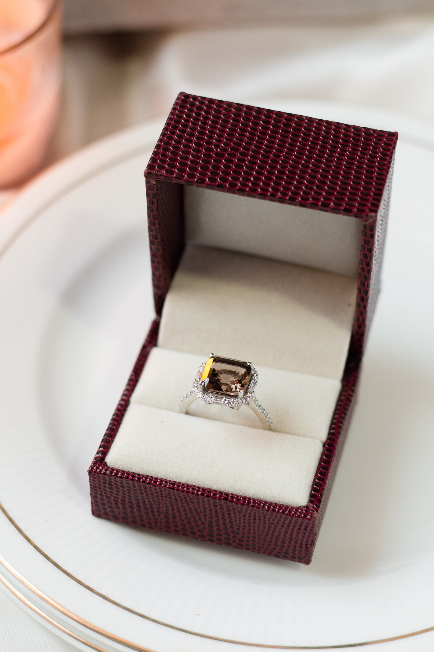 Smoky Essence Statement Ring