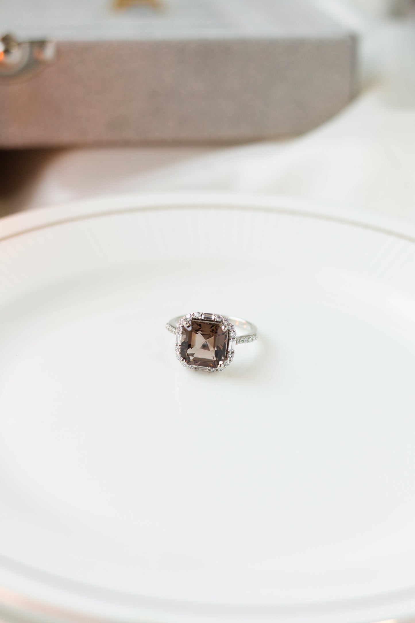Smoky Essence Statement Ring