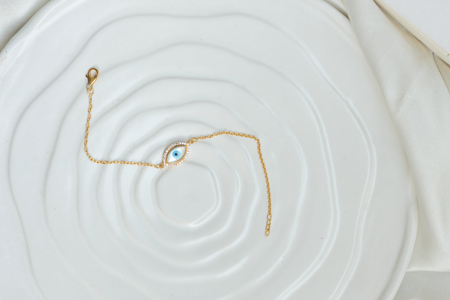 Evil Eye Bracelet Halo Marquise