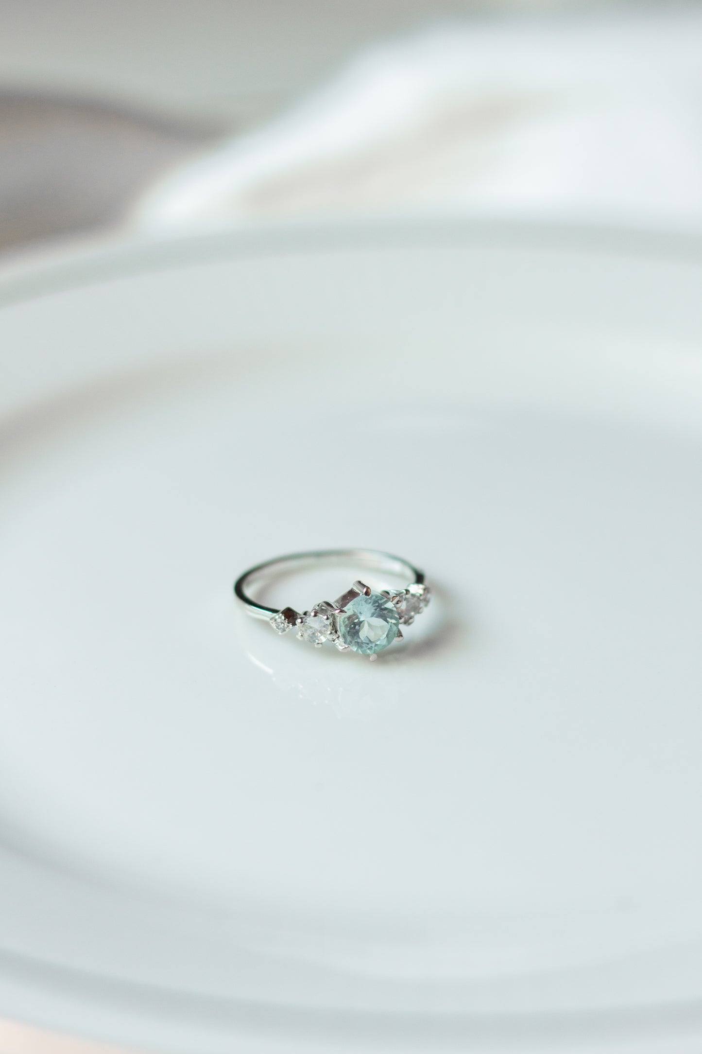 Aquamarine Stacking Ring