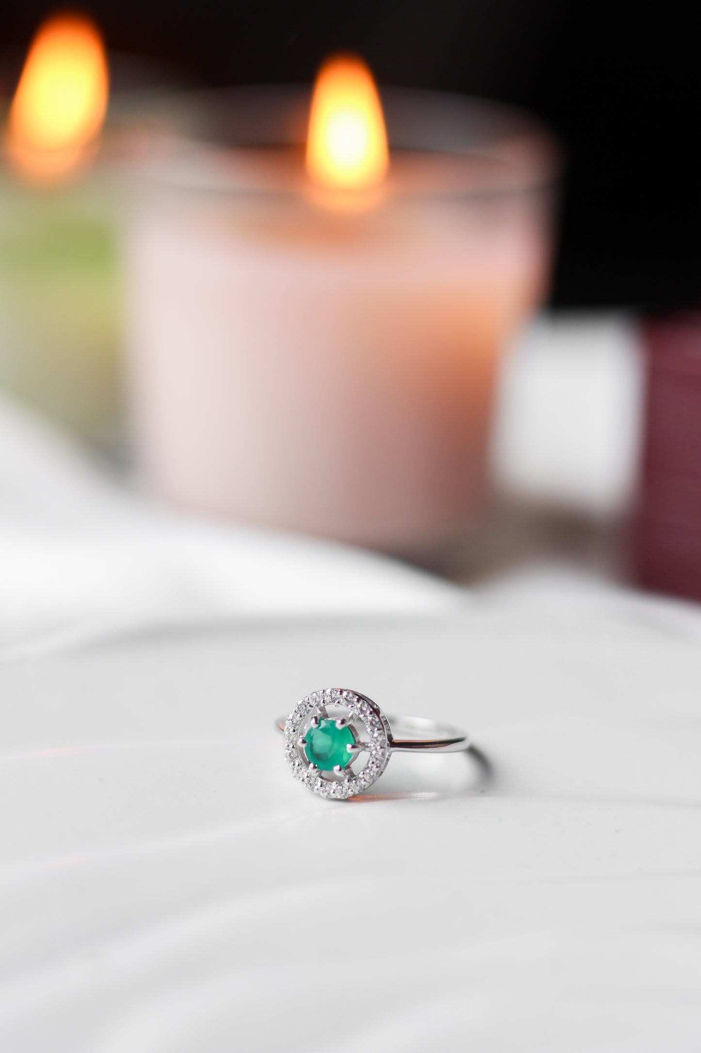 Minimalist Green Onyx ring