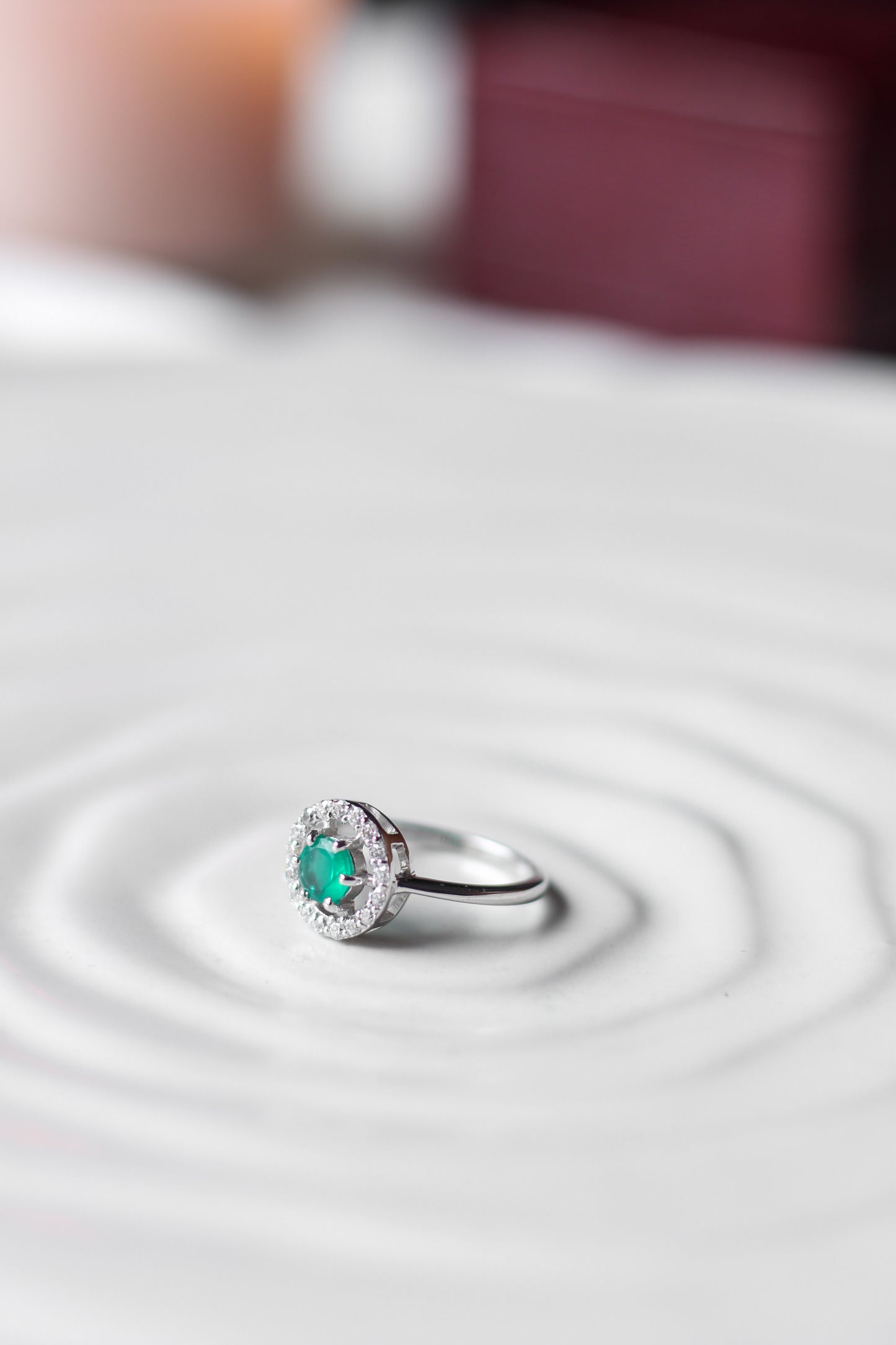 Minimalist Green Onyx ring