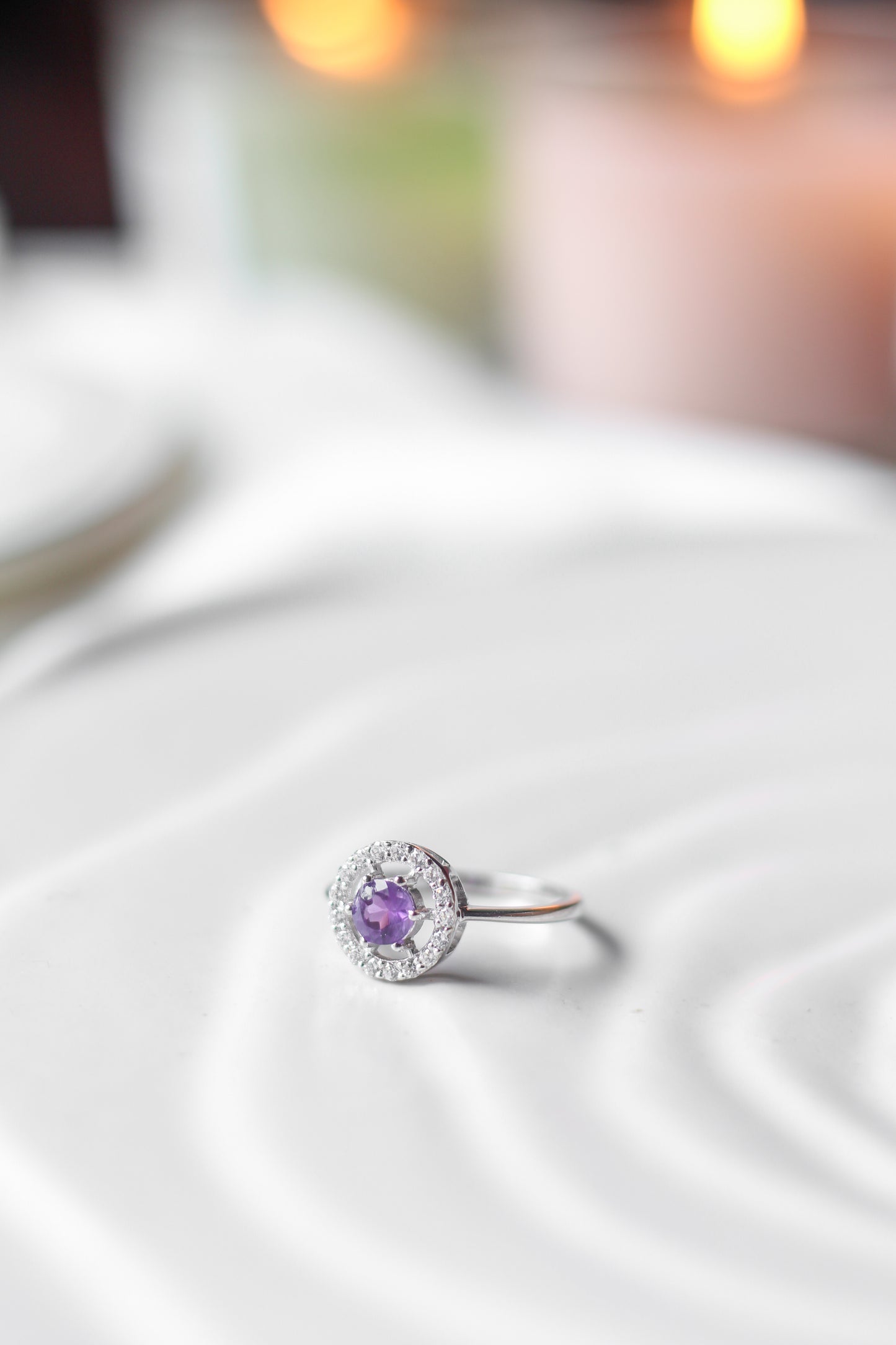 Minimalist Amethyst Ring