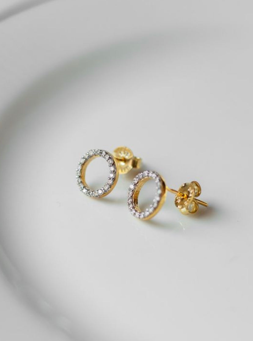 Custom order for Divya (Minimalist Halo Orbit Studs)