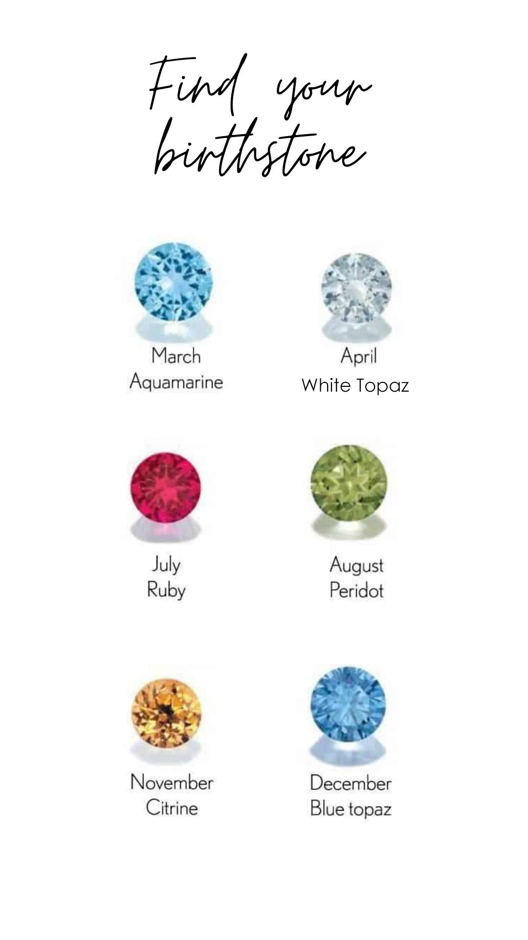 Sleek Birthstone Stack