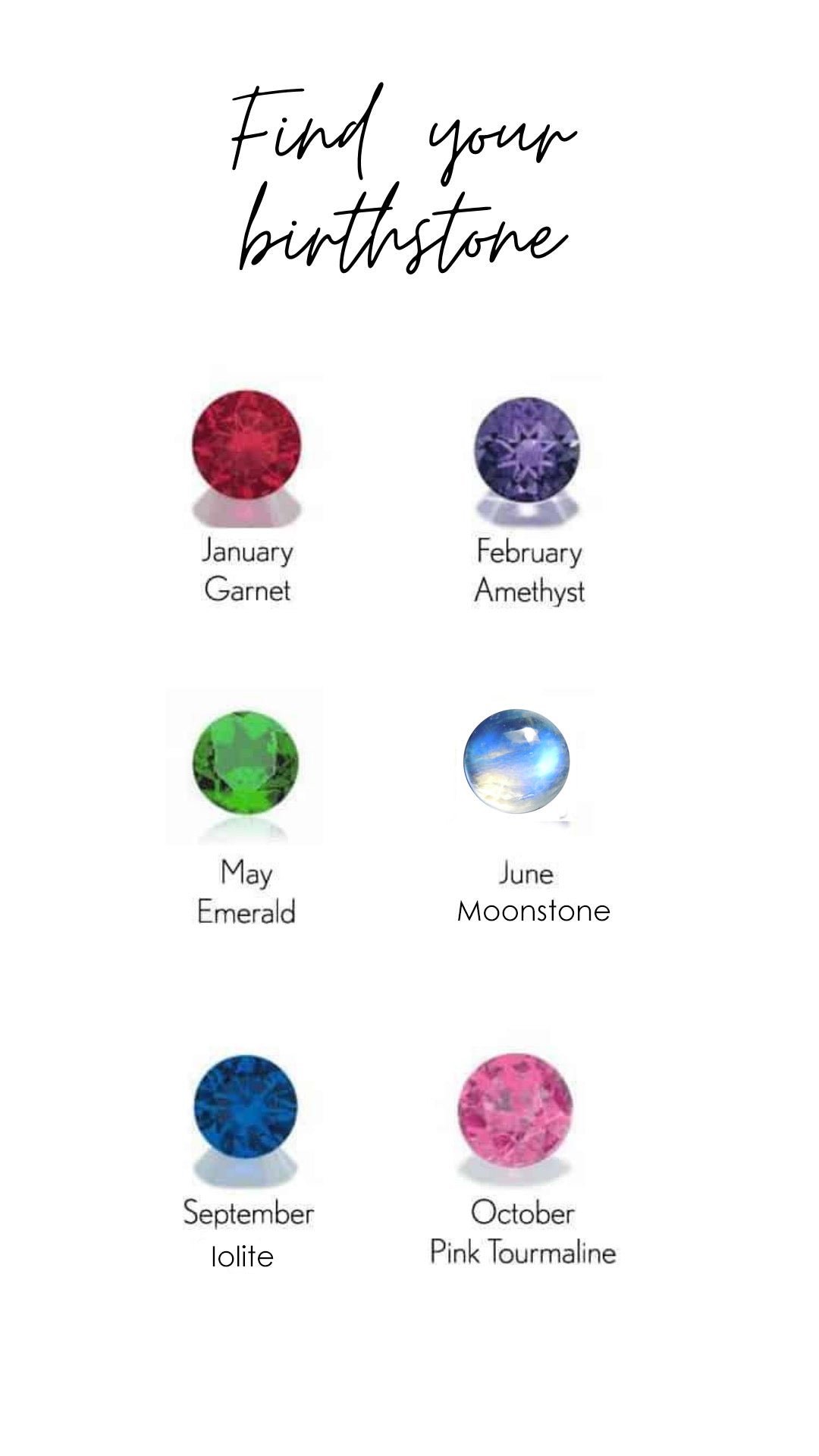 Sleek Birthstone Stack