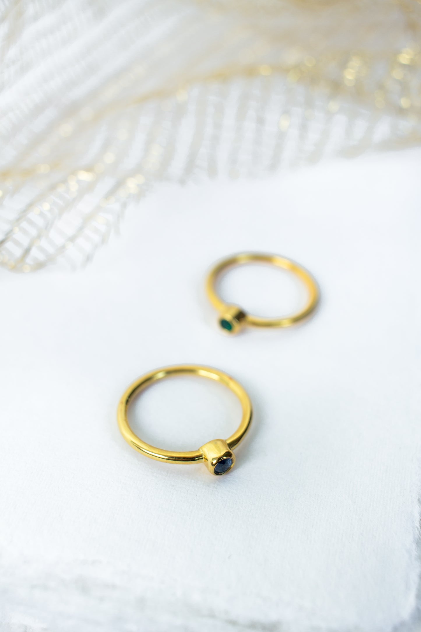 Sleek Birthstone Stack