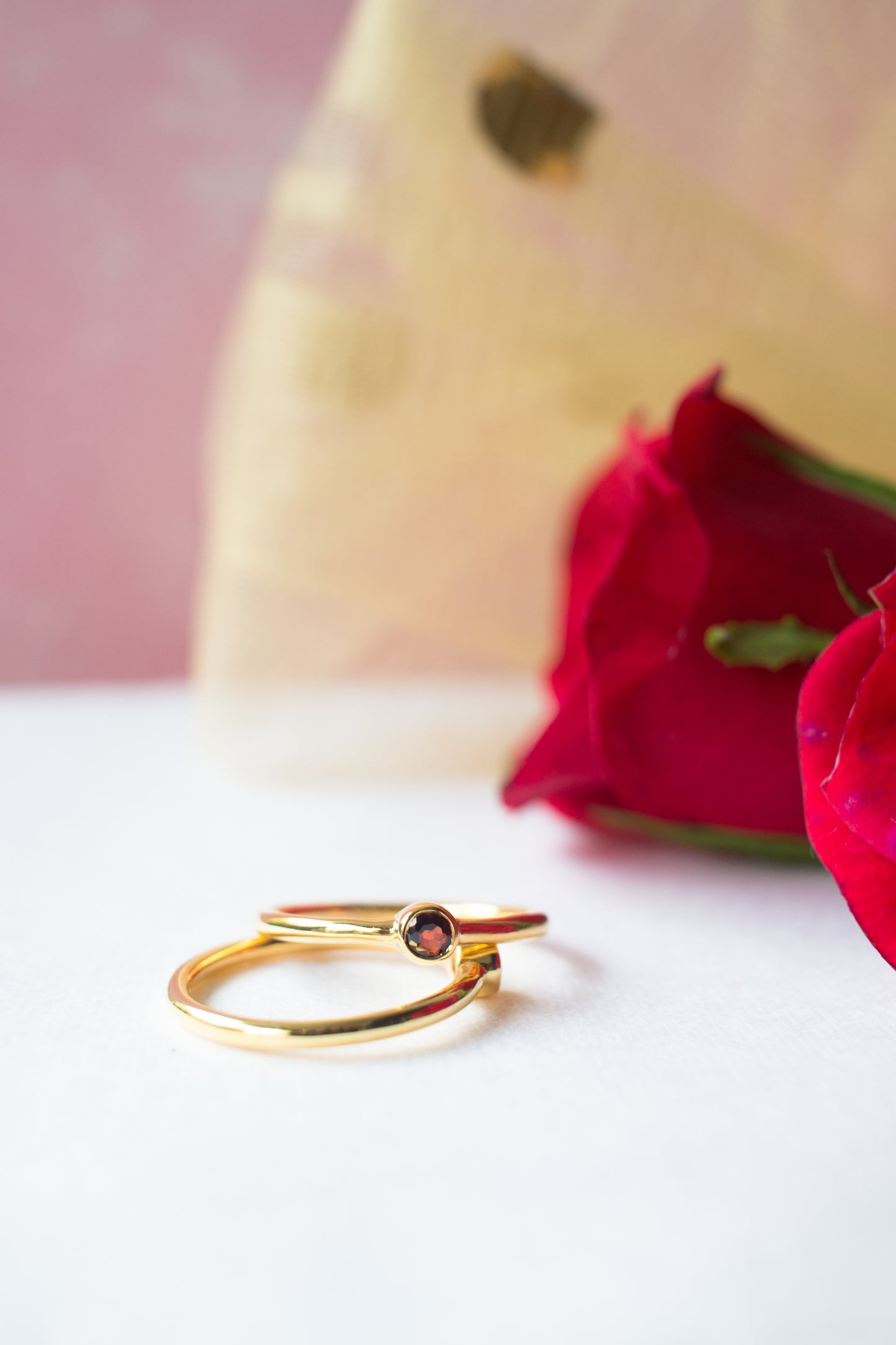 Sleek Birthstone Stack