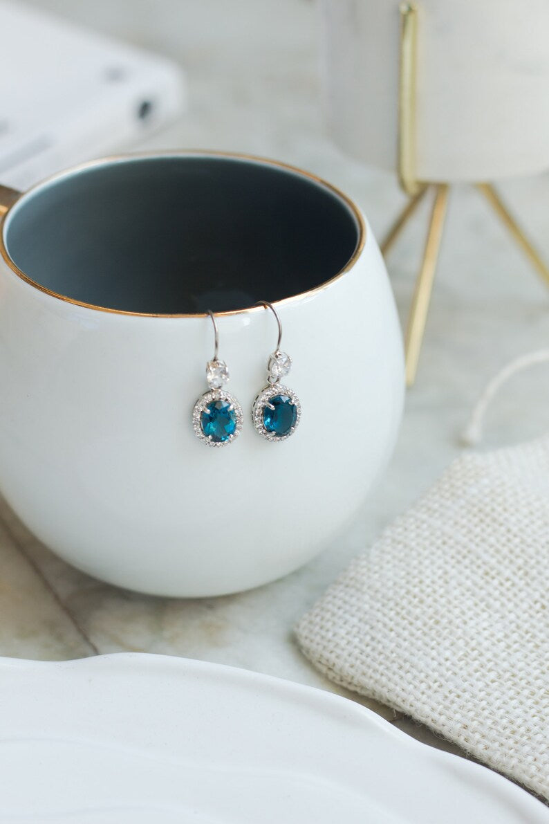 London Blue Topaz Twilight Danglers