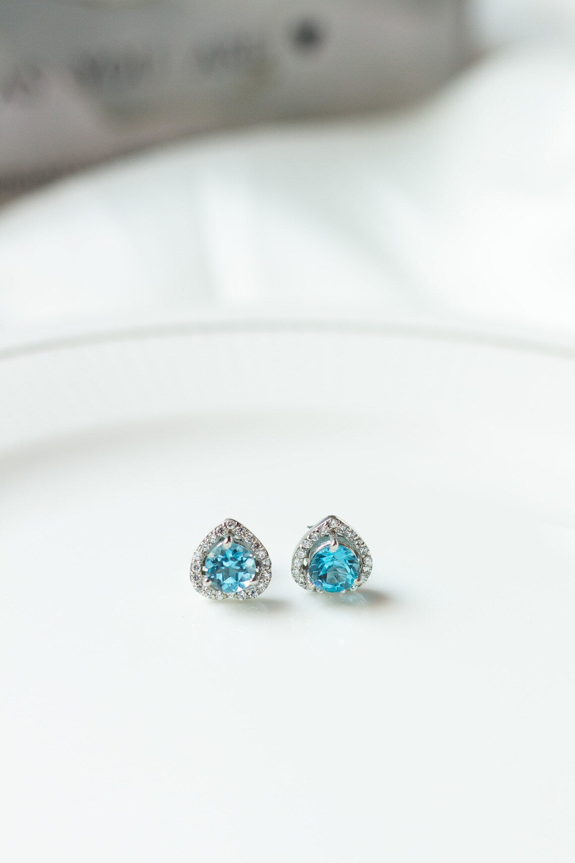 Swiss Blue Breeze Studs