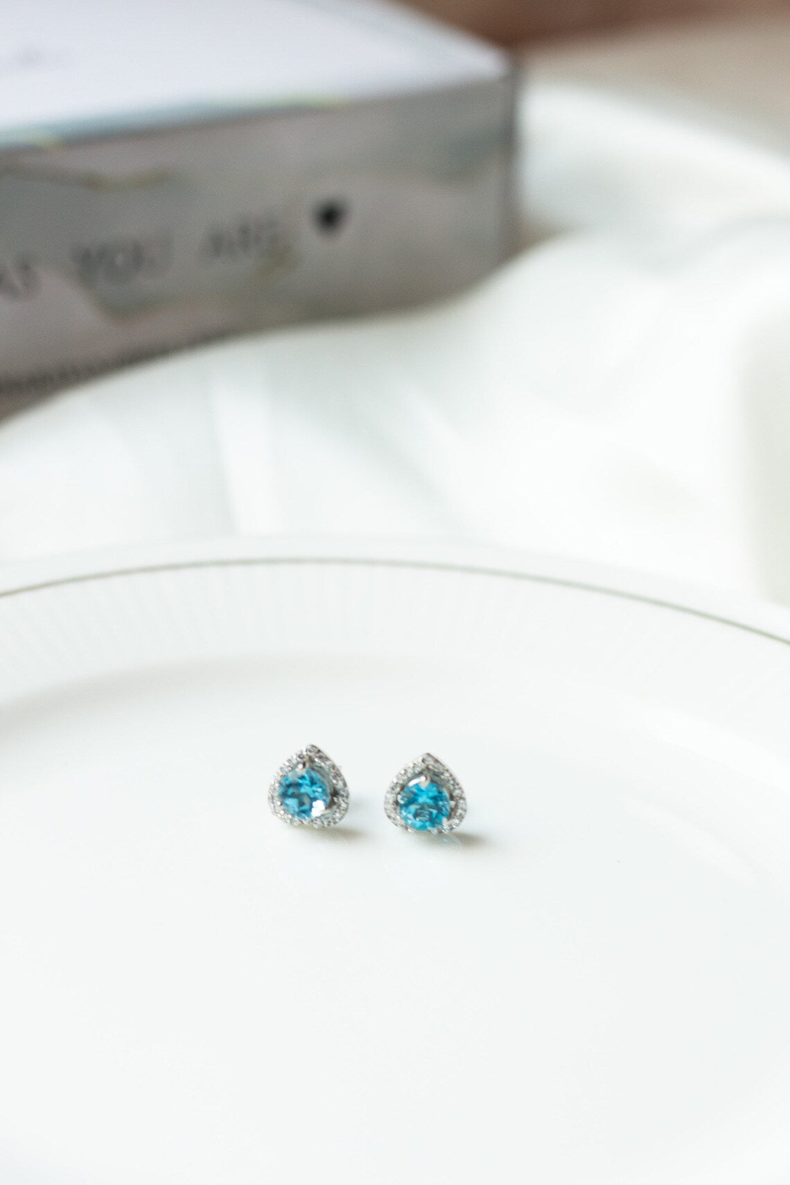 Swiss Blue Breeze Studs
