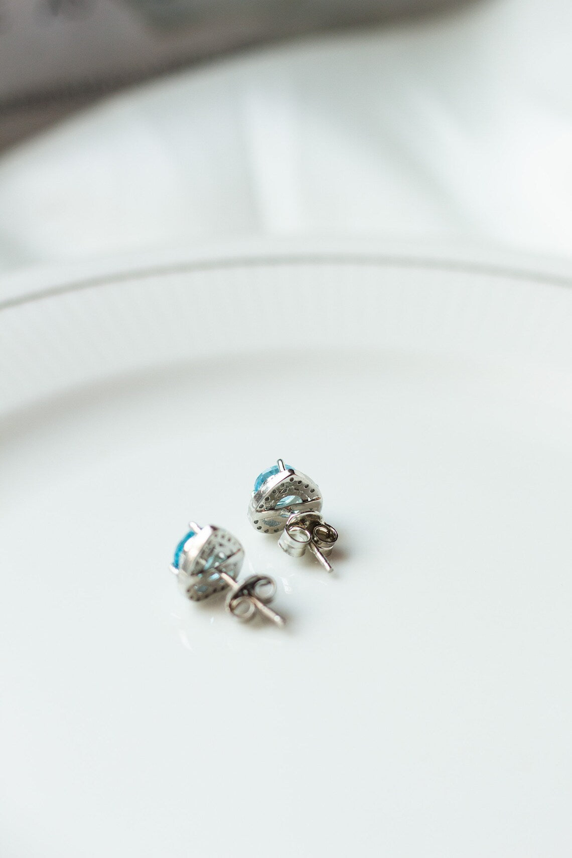 Swiss Blue Breeze Studs