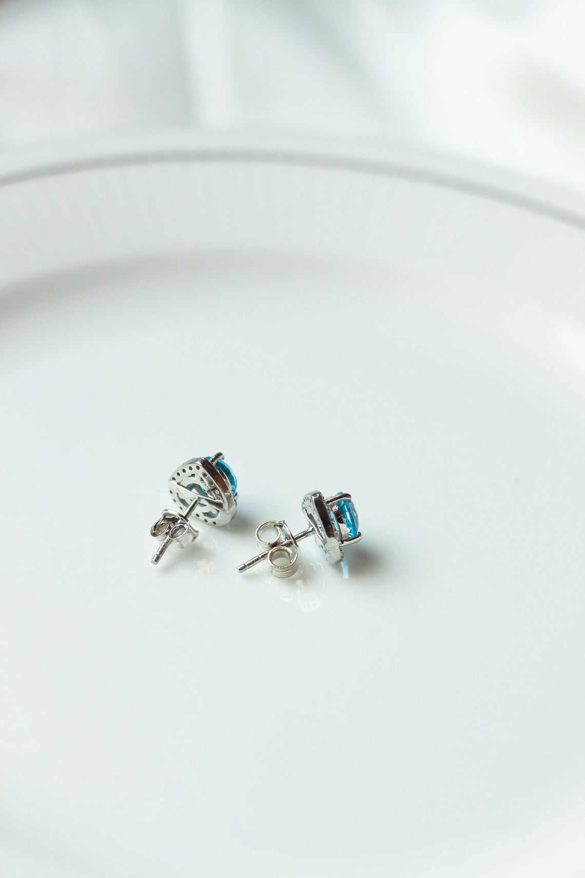 Swiss Blue Breeze Studs
