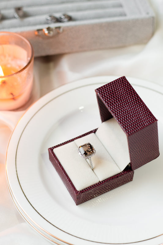 Smoky Essence Statement Ring