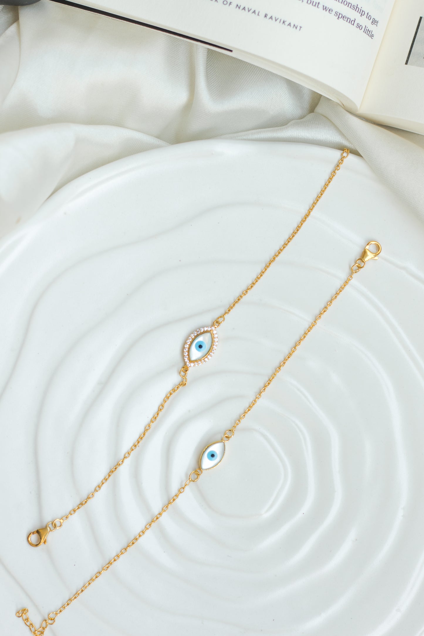 Evil Eye Bracelet Halo Marquise