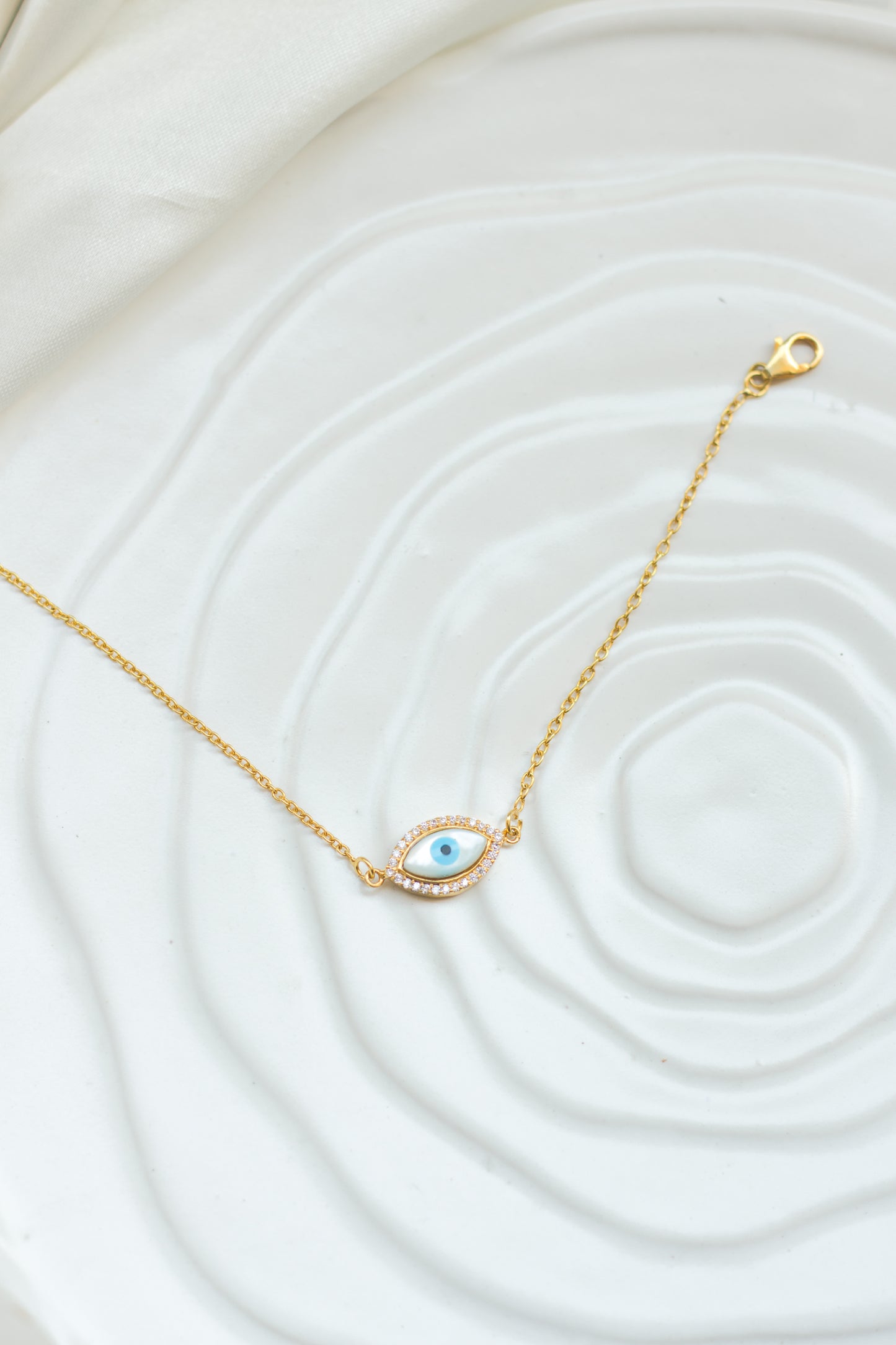 Evil Eye Bracelet Halo Marquise