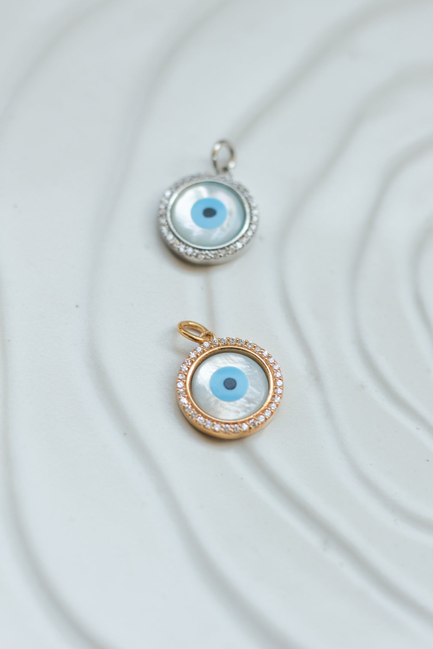 Evil Eye Pendant Halo Round
