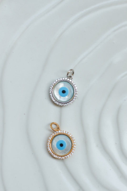 Evil Eye Pendant Halo Round