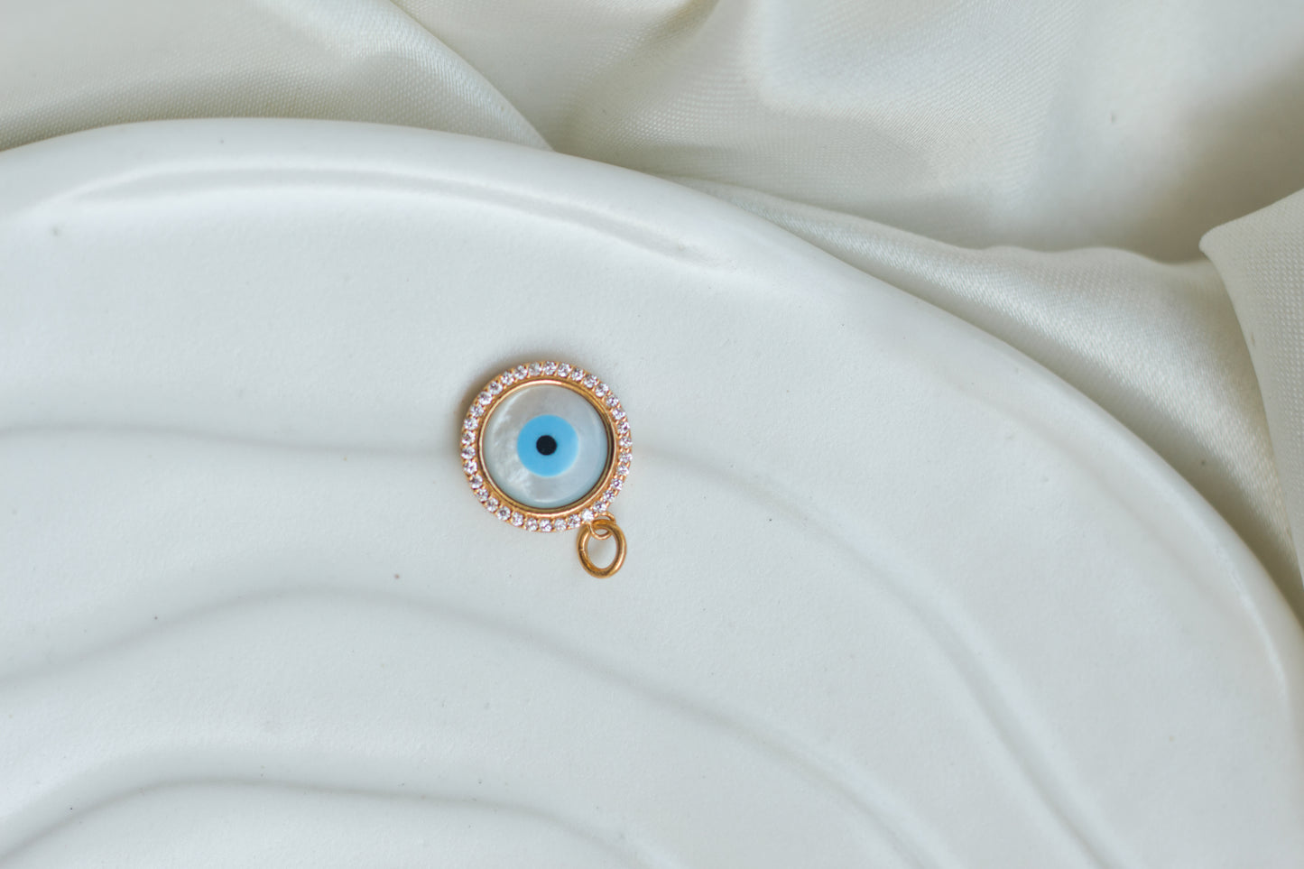 Evil Eye Pendant Halo Round