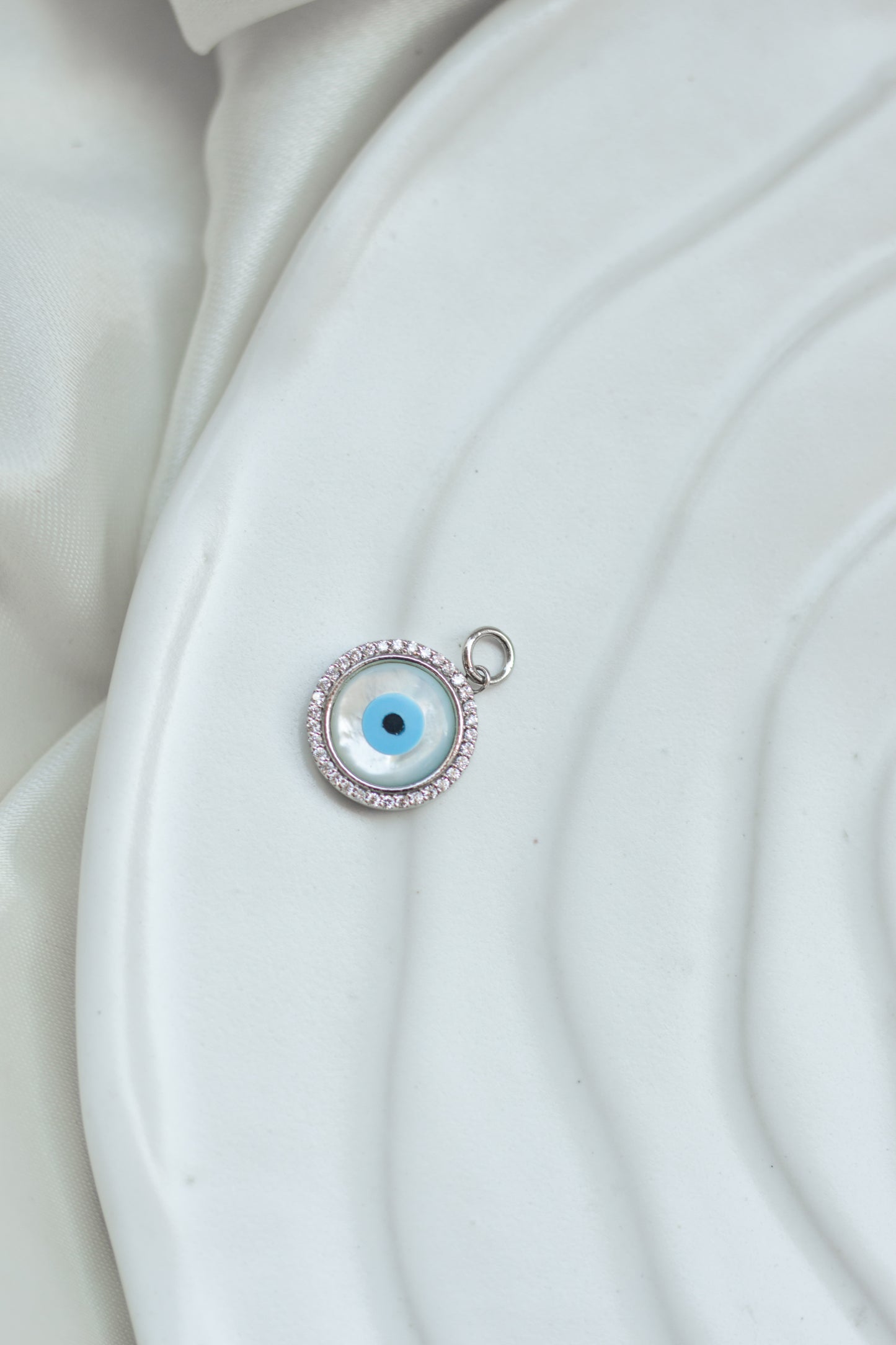 Evil Eye Pendant Halo Round