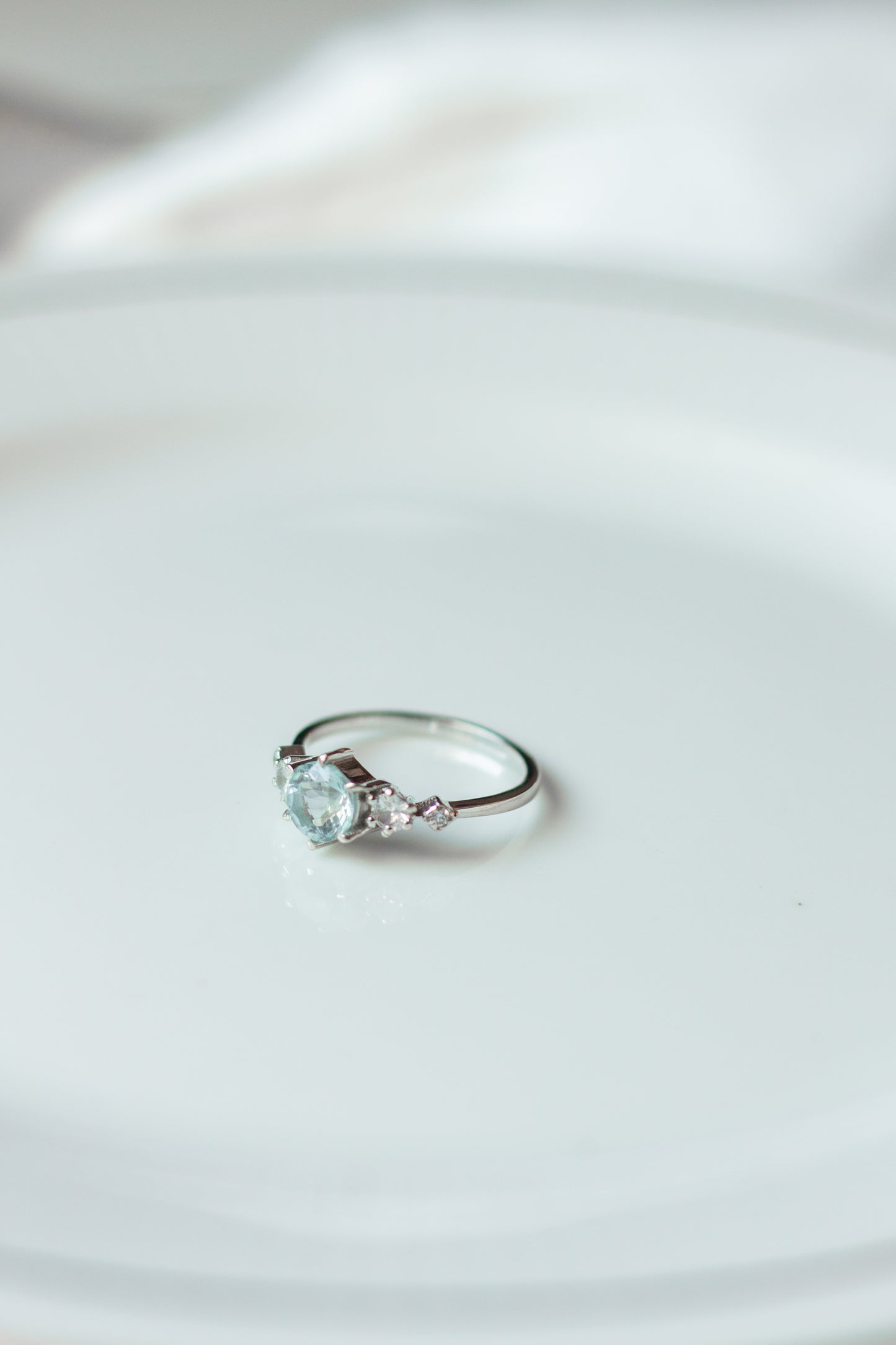 Aquamarine Stacking Ring