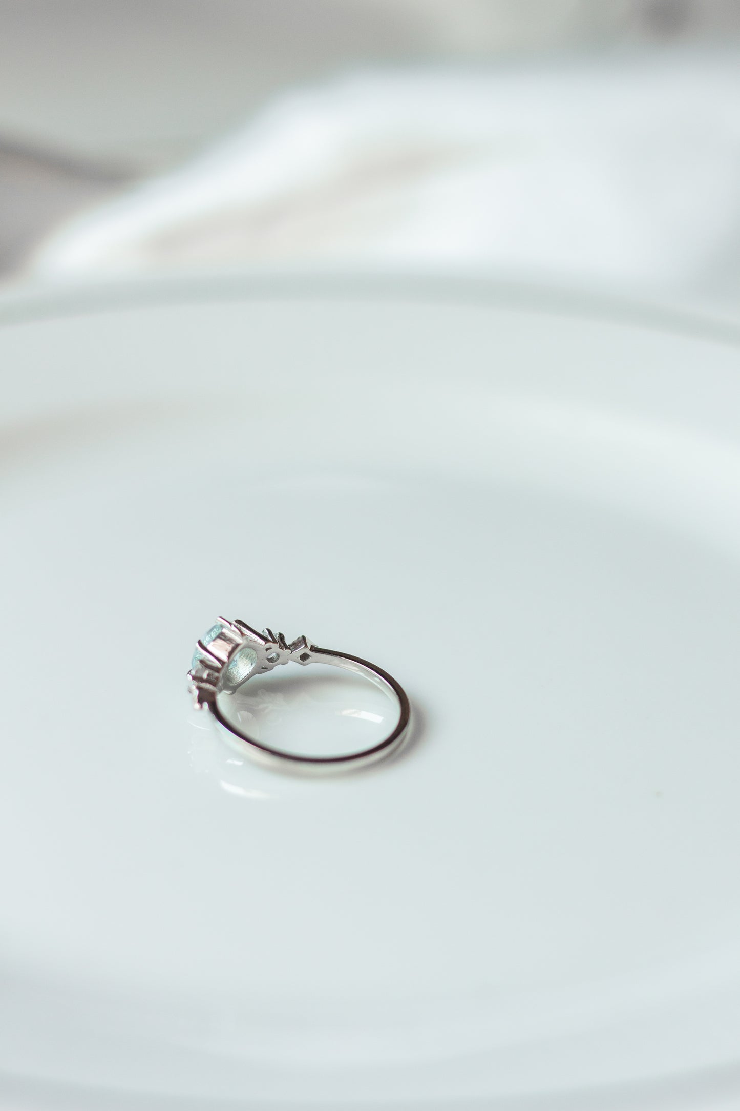 Aquamarine Stacking Ring