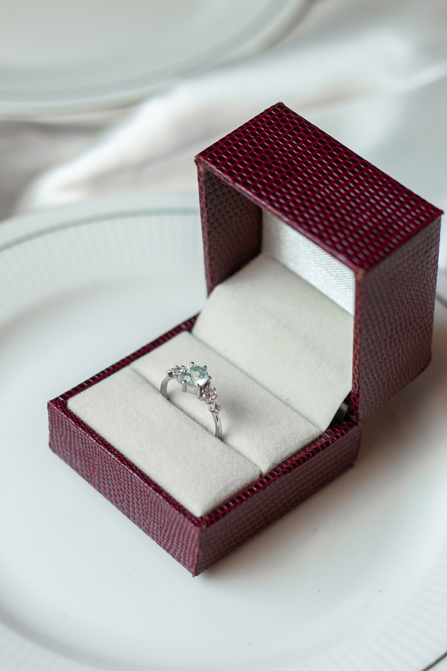 Aquamarine Stacking Ring