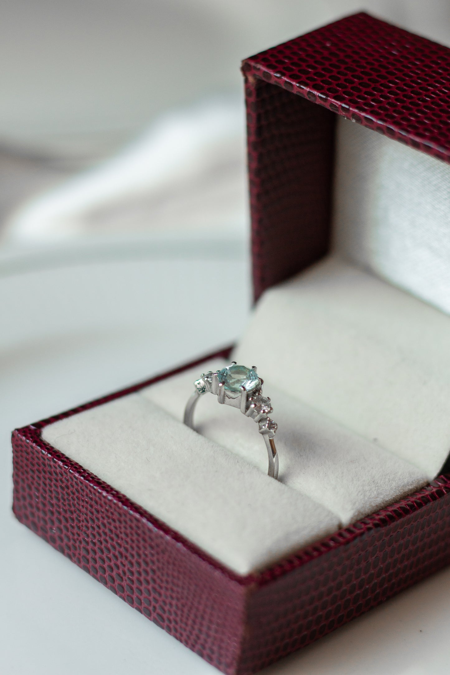 Aquamarine Stacking Ring