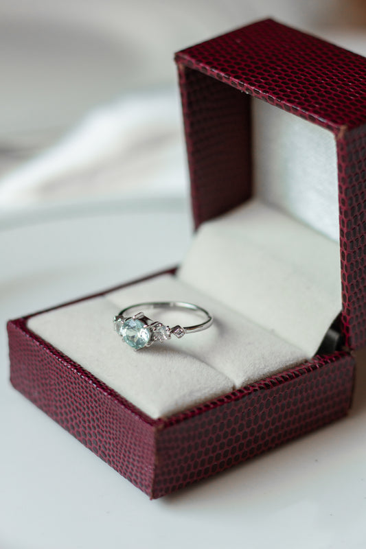 Aquamarine Stacking Ring
