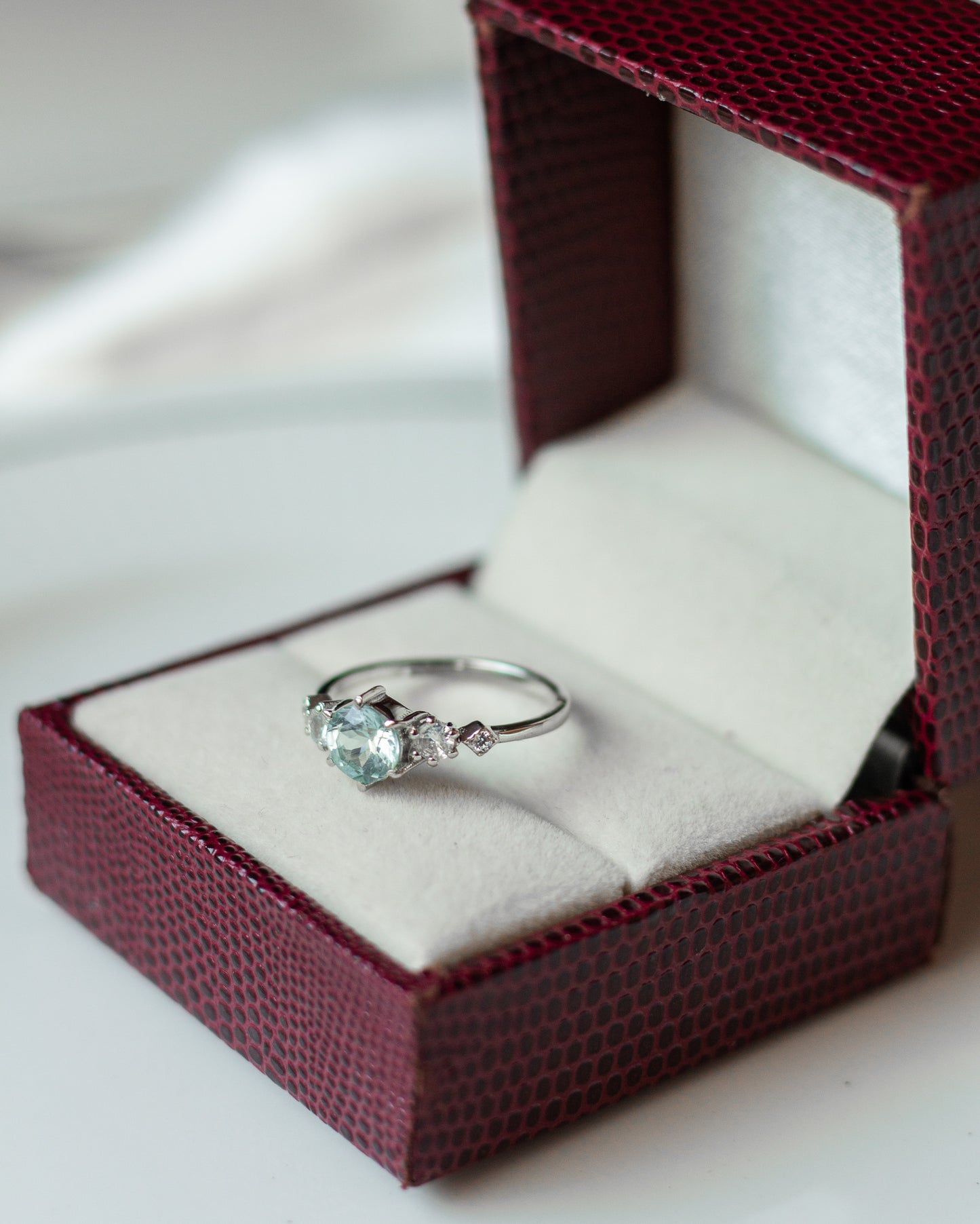 Aquamarine Stacking Ring
