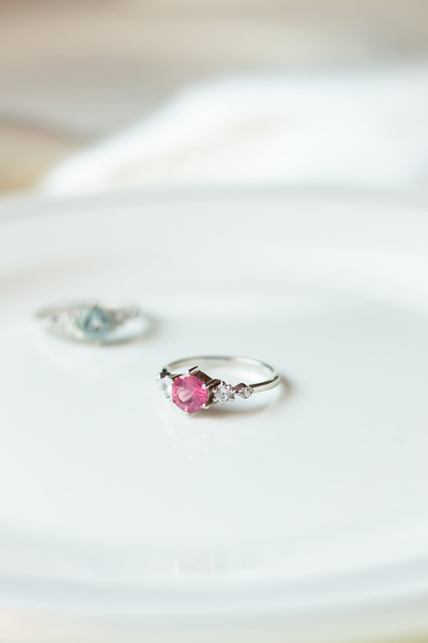 Pink Tourmaline Stacking Ring