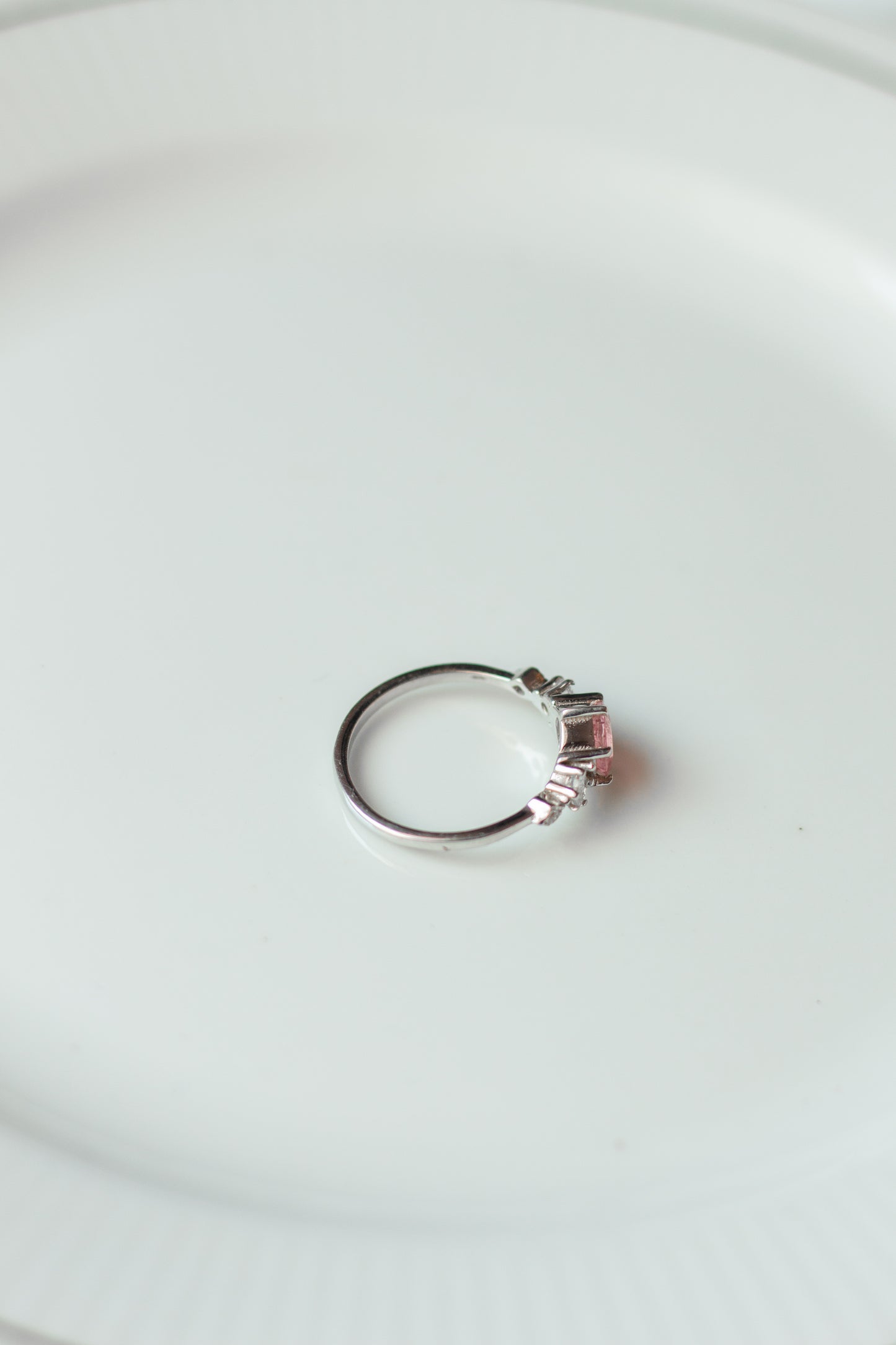 Pink Tourmaline Stacking Ring