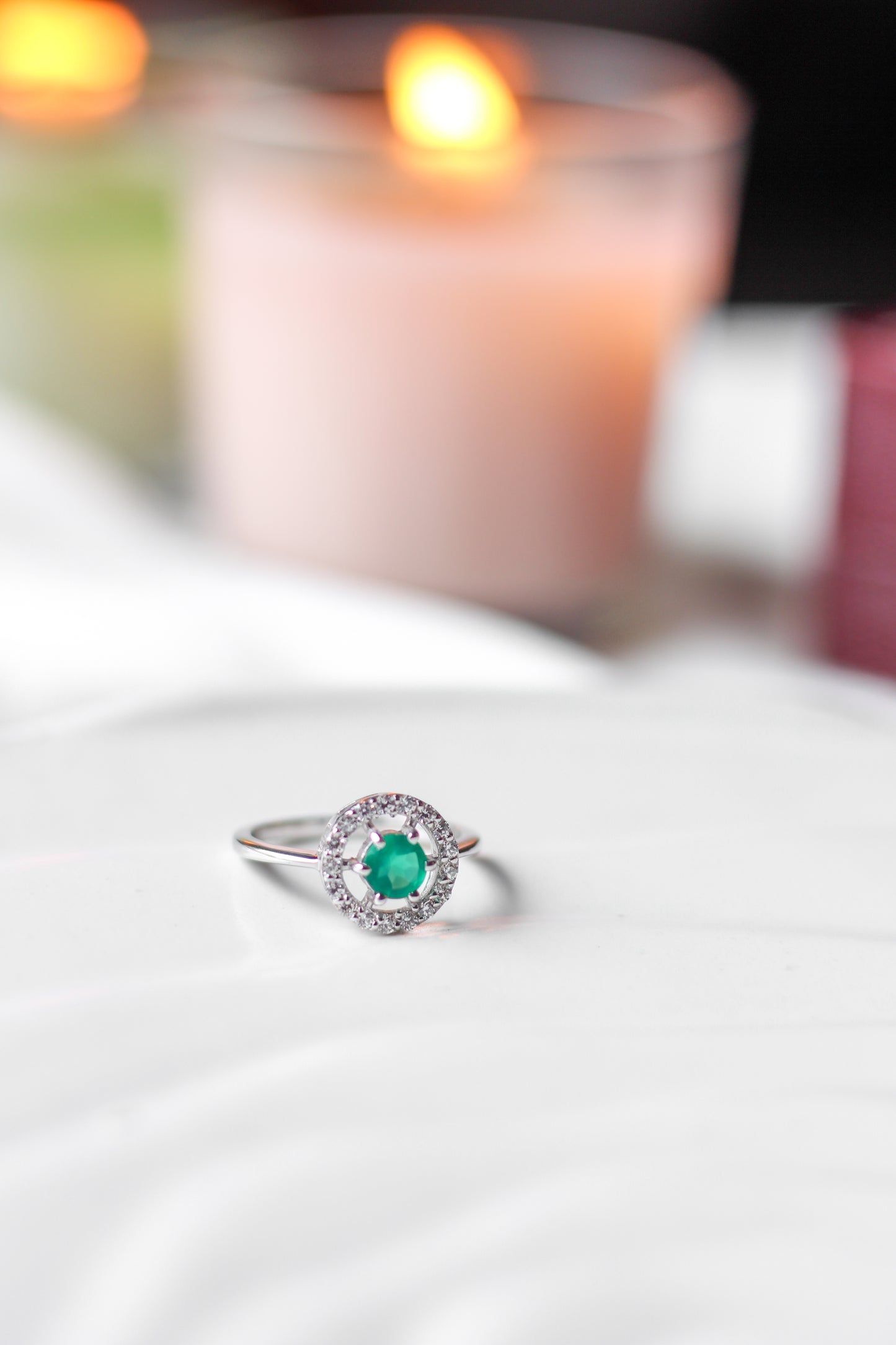 Minimalist Green Onyx ring