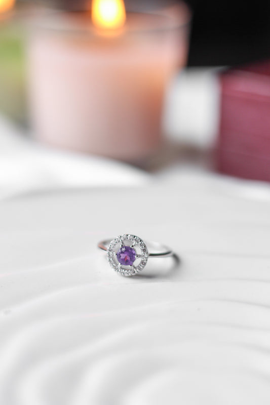 Minimalist Amethyst Ring