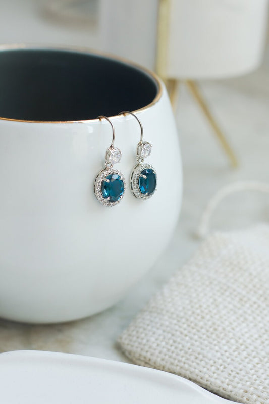London Blue Topaz Twilight Danglers