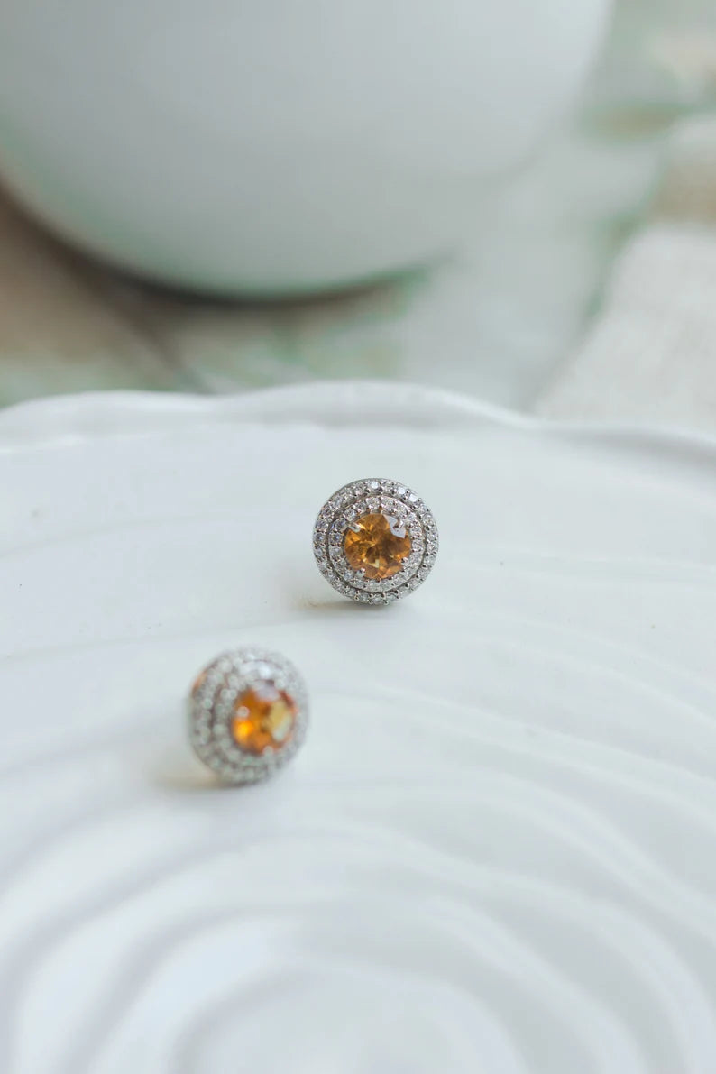 Golden Glow Halo Studs