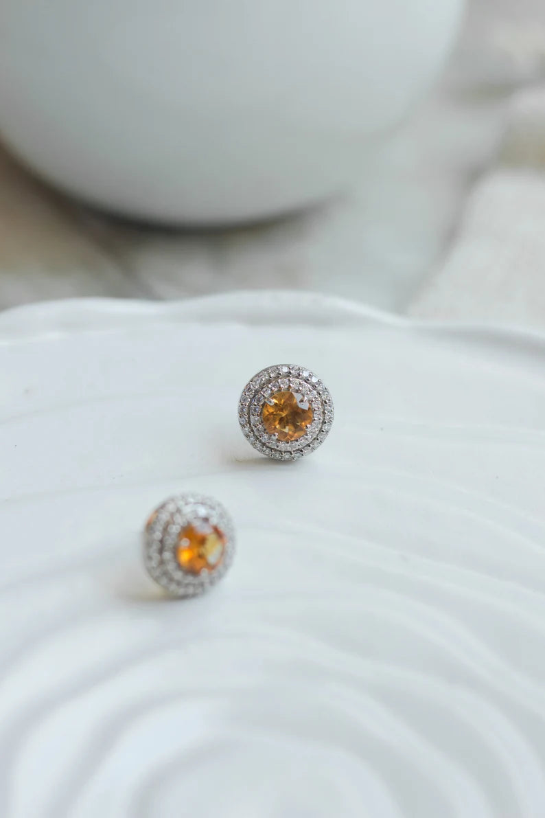 Golden Glow Halo Studs