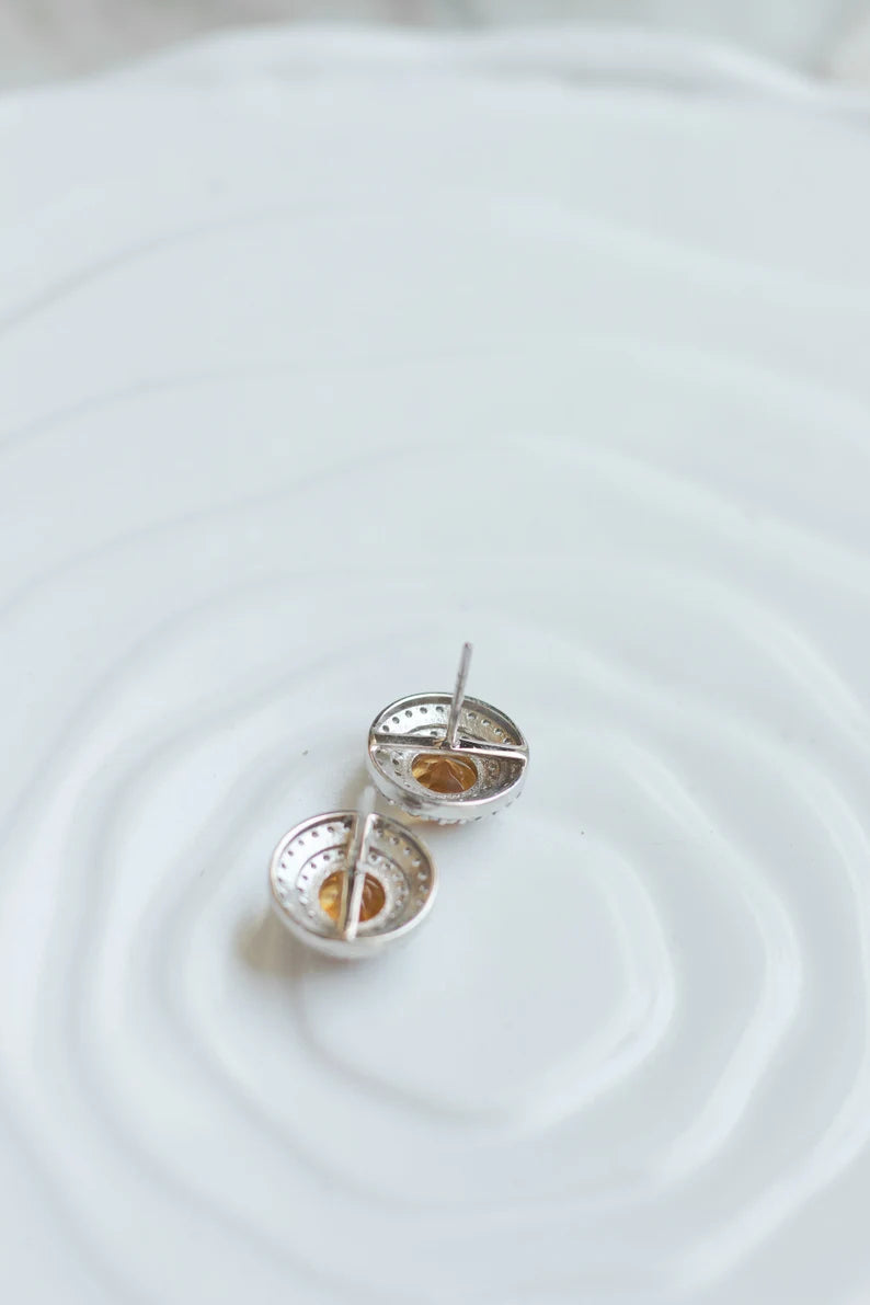 Golden Glow Halo Studs